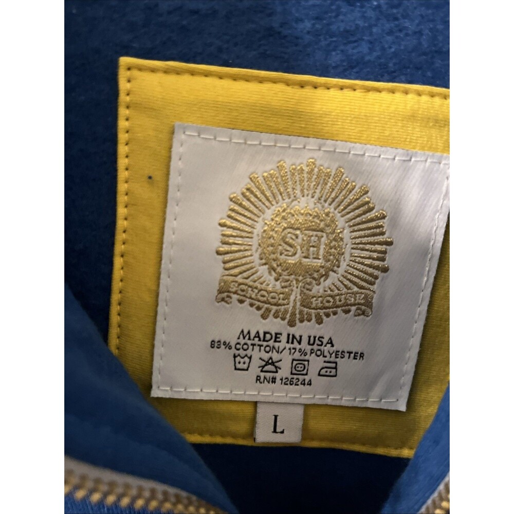 School House Women's Raglan Zip Up Hoodie Sweatshirt Widener University Size L - Picture 4 of 9